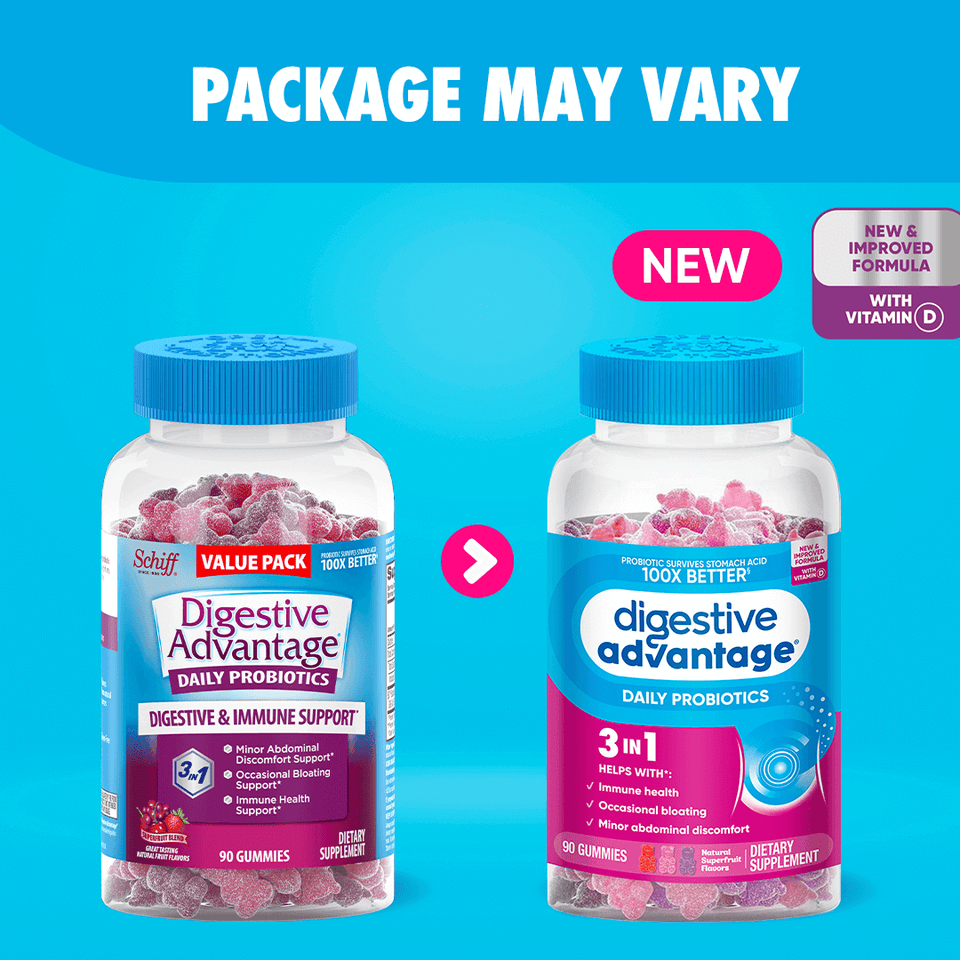 DIGESTIVE ADVANTAGE® Daily Probiotic – Assorted Fruit Blend Gummies