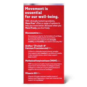 Move Free Advanced MSM + Vitamin D3 Glucosamine Chondroitin Joint Supplement