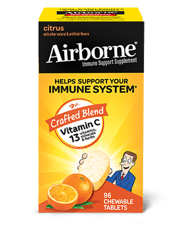 Airborne Chewable Tablets – Citrus