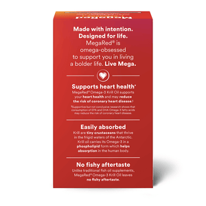 MegaRed 500mg Extra Strength Omega-3 Krill Oil Softgels
