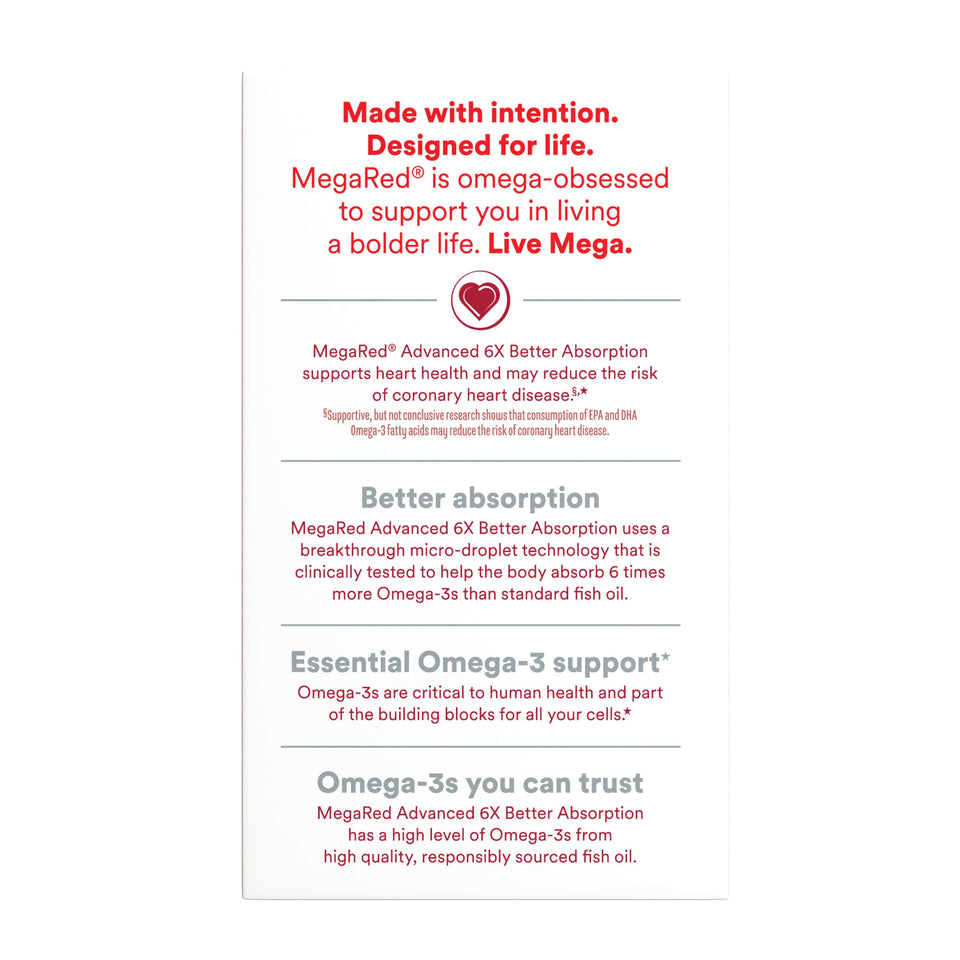 MegaRed Advanced 6X Better absorption 800mg